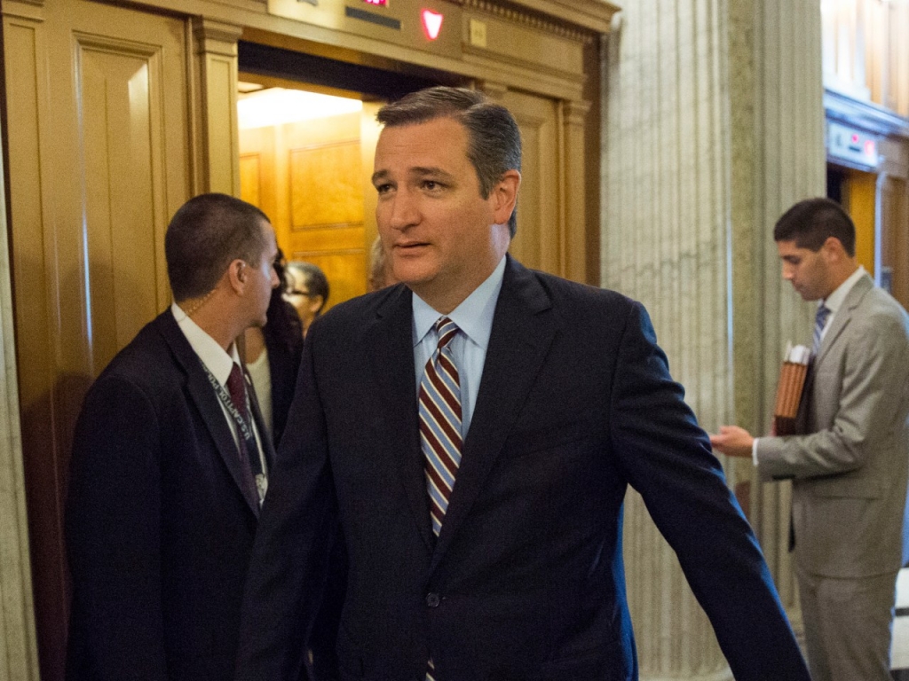 Sen. Ted Cruz arrives for a vote on Capitol Hill in June.			Evan Vucci  AP