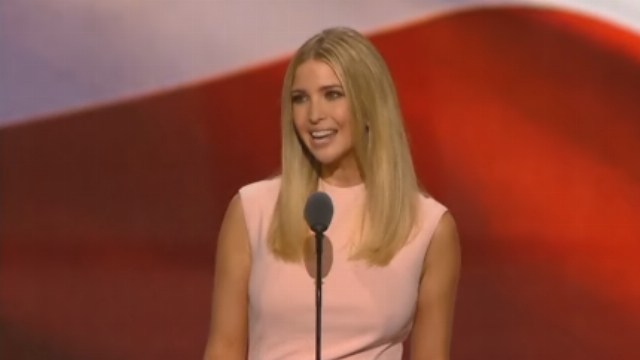 Once more, Ivanka Trump steps into spotlight for her father