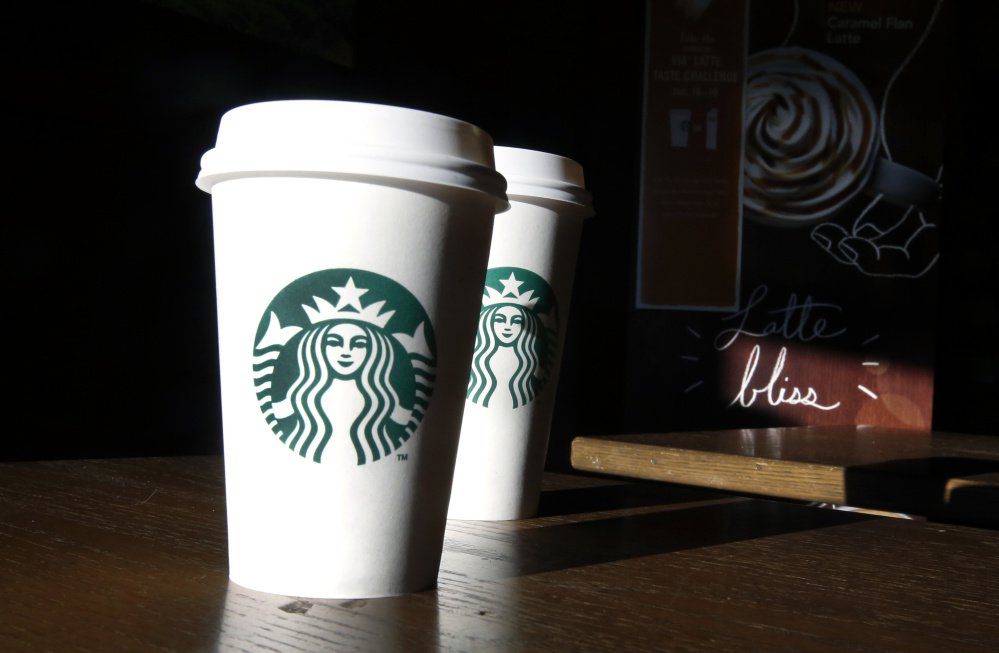 Starbucks also said Monday that it would double the stock options awarded to employees who work there for two years