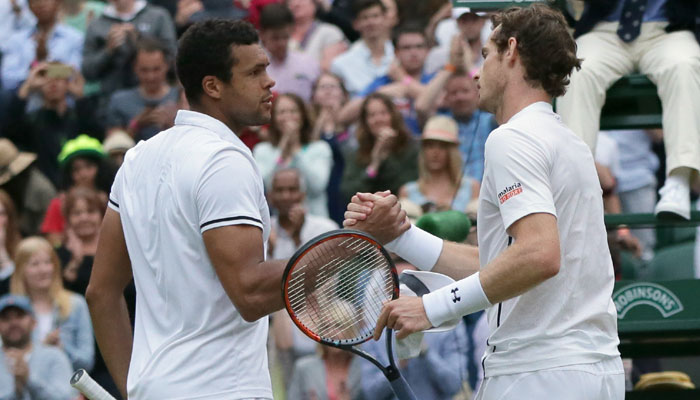 Wimbledon 2016 Andy Murray defeats Jo Wilfried Tsonga in five-setter to book semis berth