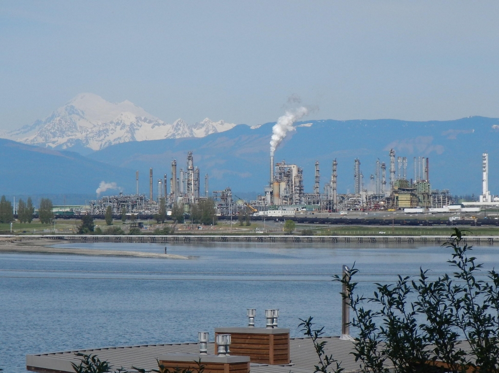 Tesoro's refinery in Anacortes Washington