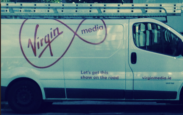 The Virgin Media van