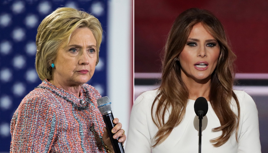 It's Hillary Clinton's fault that Trump's wife 'plagiarised' Michelle Obama apparently