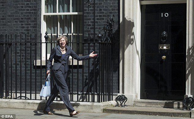 Theresa May found herself in a muddle after trying to go the wrong way out of Downing Street