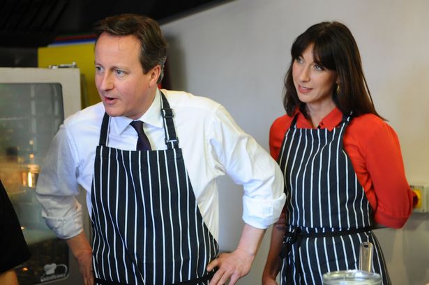 Tom Martin

David Cameron and his wife Samantha at the Brains brewery in Cardiff