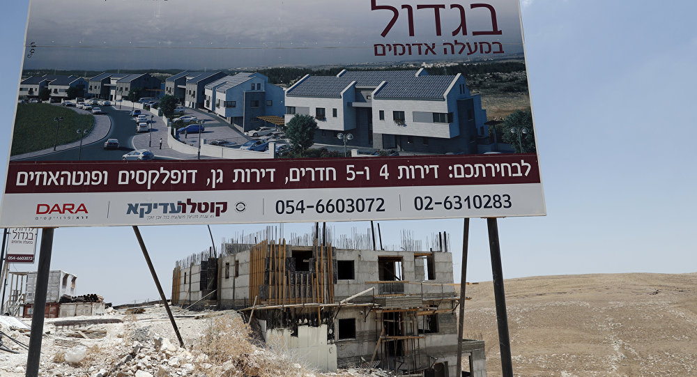 4 2016 shows buildings under construction in the Israeli settlement of Maale Adumim east of Jerusalem in the occupied West Bank