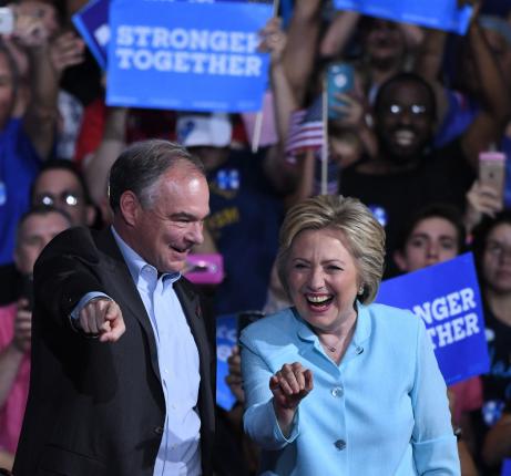 Tim Kaine Addresses Crowd in Spanish, Promises Amnesty Plan 'In the First 100 Days' in Office