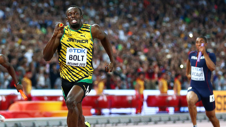 Usain Bolt is bidding for three more Olympic golds