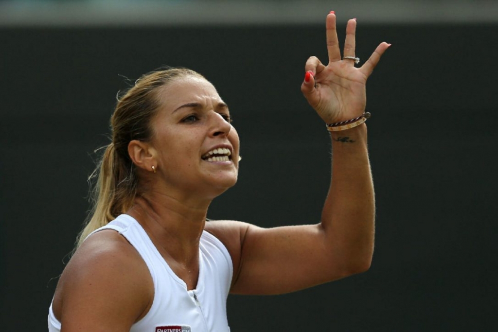 Slovakia's Dominika Cibulkova was ready to put her wedding on hold if she reached the Wimbledon semifinals. She won't have to worry after losing to Russia's Elena Vesnina in the quarters