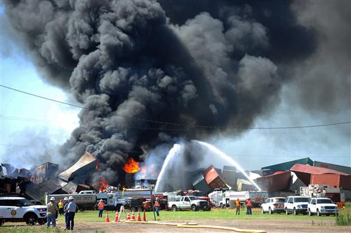 Texas train collision triggers fireball; no word on injuries