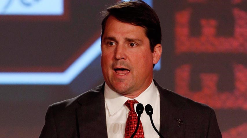 Will Muschamp speaks at SEC Media Days