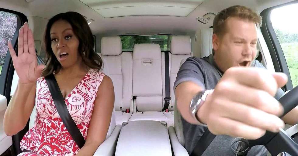 Michelle Obama joins James Corden on a new episode of Carpool Karaoke