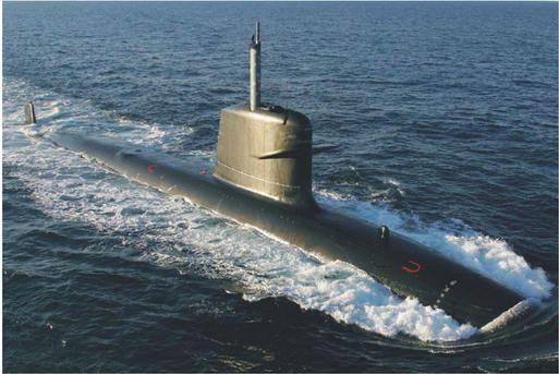 A view of the Scorpene submarine