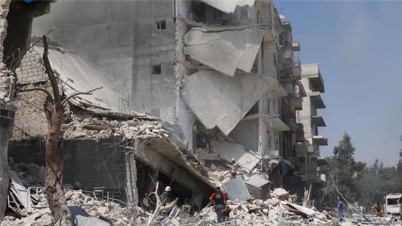 Activists said at least 62 civilians have been killed in Aleppo since Thursday