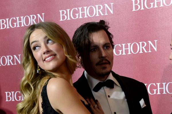 Amber Heard and Johnny Depp attend the 27th annual Palm Springs International Film Festival awards gala on January 2. File