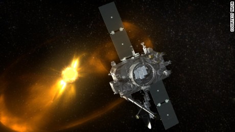 An artist rendition of the STEREO spacecraft