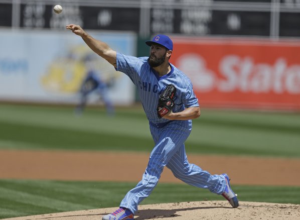 Arrieta goes 8 innings, Cubs beat A's 4-0; Gray injured