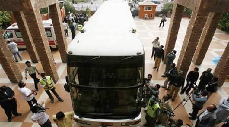 Attack on Sri Lanka team bus wounded six players and a British coach and killed eight Pakistanis