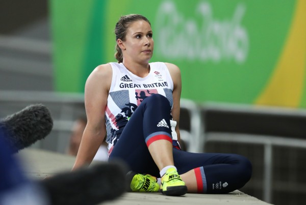 Sophie Hitchon after qualifying in the Women's Hammer Throw