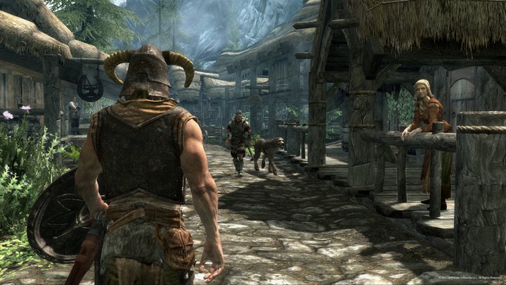 Bethesda Softworks Elder Scrolls V Skyrim- the current game in the franchise