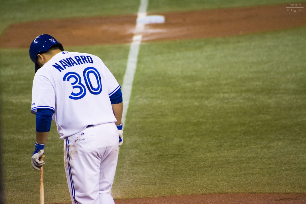 Toronto Catcher #30 Dioner Navarro Credit Tyrone Islington