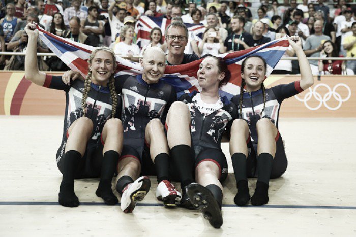 Rio 2016 Women's Team Pursuit defend Olympic crown for GB as Becky James wins Keirin silver