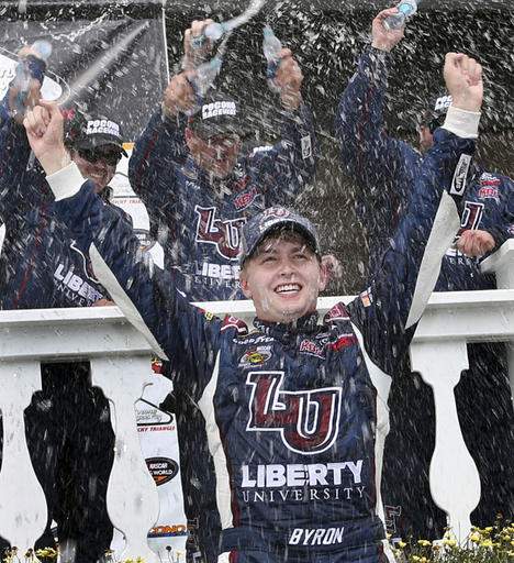 Buescher emerges in the fog at Pocono for 1st career Cup win