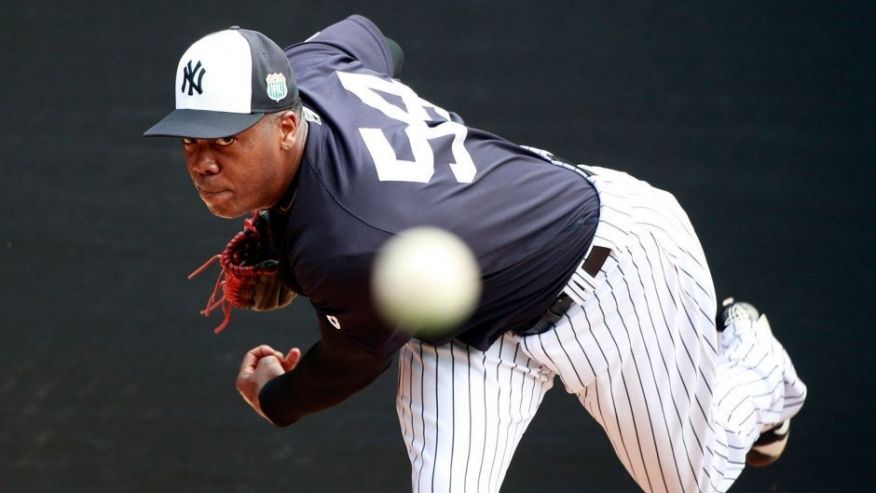 Yankees, Cubs working on Aroldis Chapman for Gleyber Torres deal