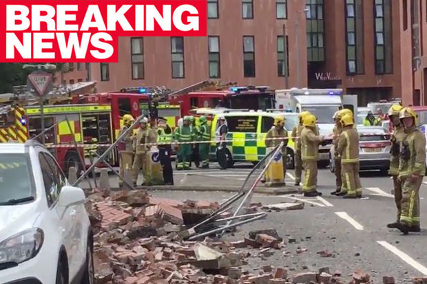 Building collapses in Glasgow