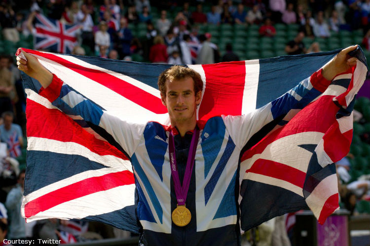 Andy Murray is the latest British great to act as Olympic flagbearer