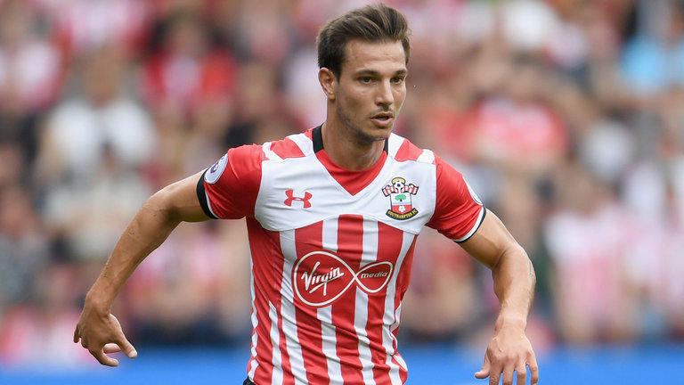 Cedric Soares in action for Southampton