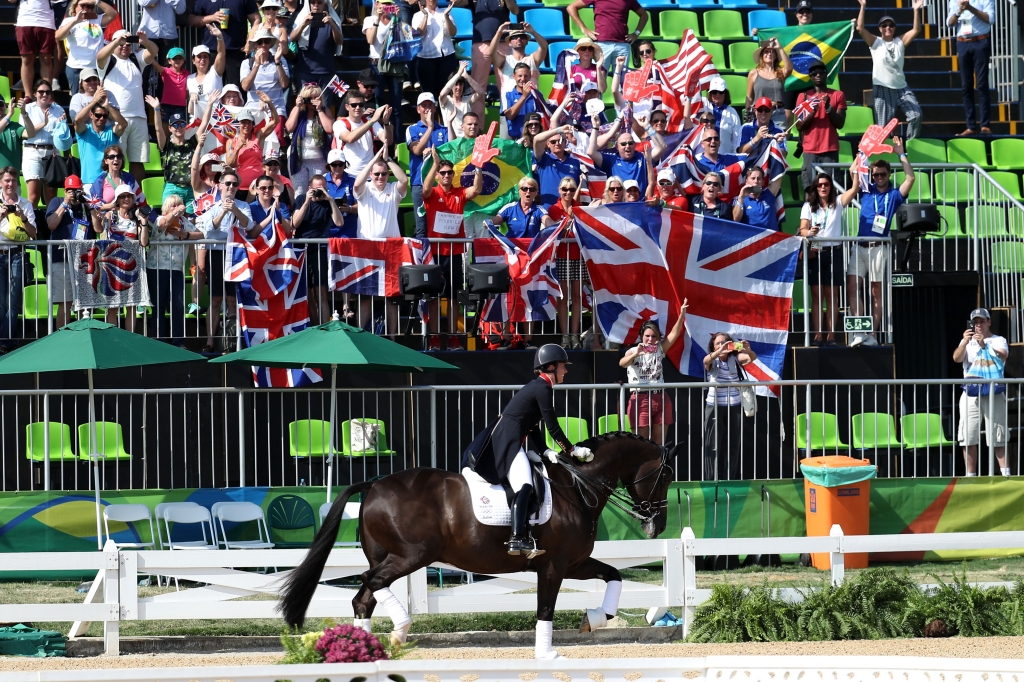 Dujardin celebrates individual gold at Rio 2016