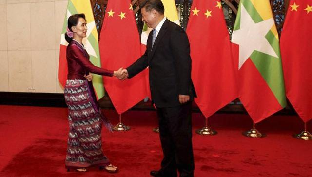 Suu Kyi meets Chinese president during visit to boost ties