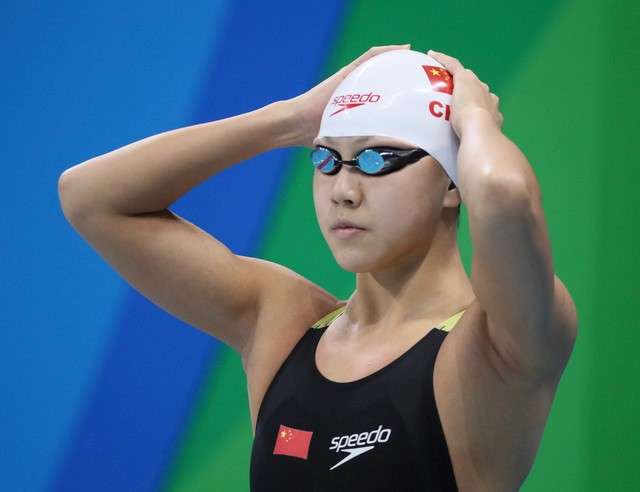 Xinyi Chen during the women's 100m butterfly final in the Rio 2016 Summer Olympic Games at Olympic Aquatics Stadium. Mandatory Credit David E. Klutho-USA TODAY Sports