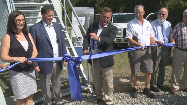 Block Island wind farm ribbon-cutting