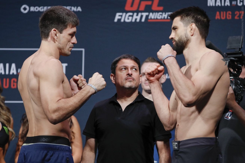 Demian Maia and Carlos Condit square off at UFC on FOX 21 on Saturday night.- Esther Lin MMA Fighting