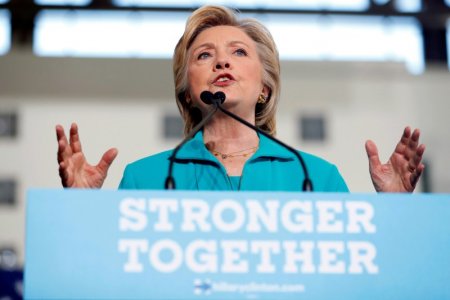 Democratic presidential nominee Hillary Clinton speaks at a rally at Truckee Meadows Community College in Reno Nevada