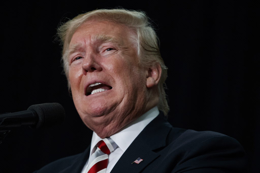 Republican presidential candidate Donald Trump speaks at a campaign rally at Windham High School on Saturday Aug. 6 2016 in Windham New Hampshire. | Evan Vucci  AP