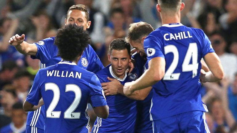 Eden Hazard and Chelsea will be looking to get past Bristol Rovers at Stamford Bridge