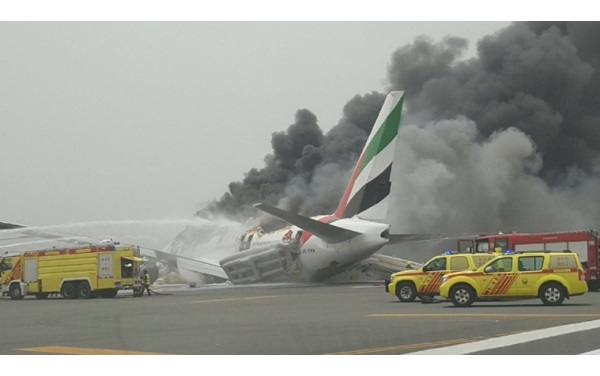 Emirates Airline flight crash lands at Dubai airport All 226 Indian Passengers are safe