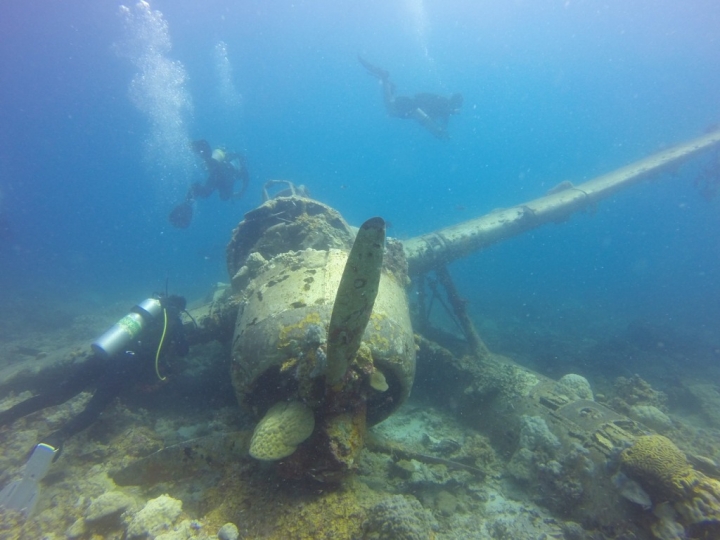 World War II Aircraft Shipwreck in Palau