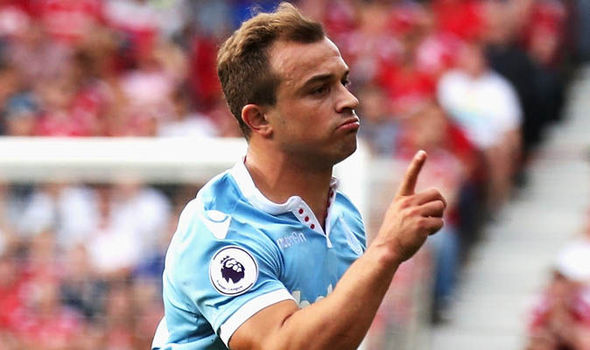 GETTYXherdan Shaqiri's free-kick rescued a point for Stoke at the Riverside