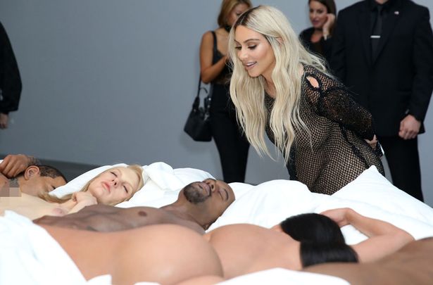 Kim Kardashian attends Famous by Kanye West a private exhibition