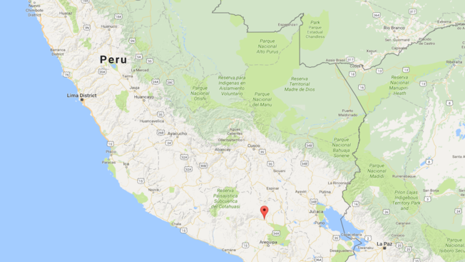 Google maps Map of Yanque Peru where a man died after a shallow quake hit Peru's Colca Valley. Three other people were killed