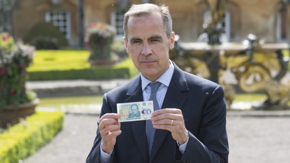 Governor of the Bank of England Mark Carney delivers his monthly inflation report at the Bank of England in the City of London