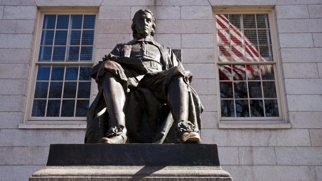 John Harvard statue