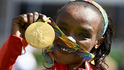 Jemima Sumgong delivers Kenya's first gold in Rio