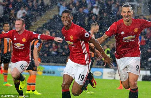 Ibrahimovic was upstaged by Marcus Rashford, who scored the winner against Hull