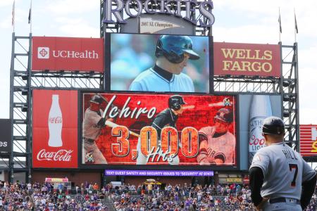 Suzuki misses in 1st try at 3000 hits, Rockies top Marlins