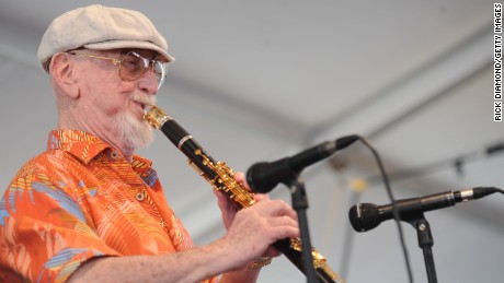 Jazz Artist Pete Fountain performs in 2009 at the New Orleans Jazz & Heritage Festival